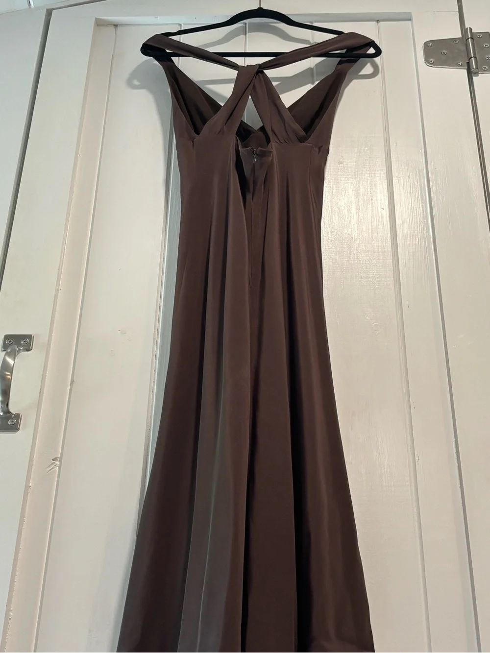 Rare! Vintage J.Crew Chocolate Brown Silk Dress